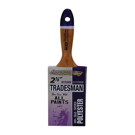 Defenseguard Tradesman 2.5 in. Chiseled Polyester Blend Varnish Brush DE3303212